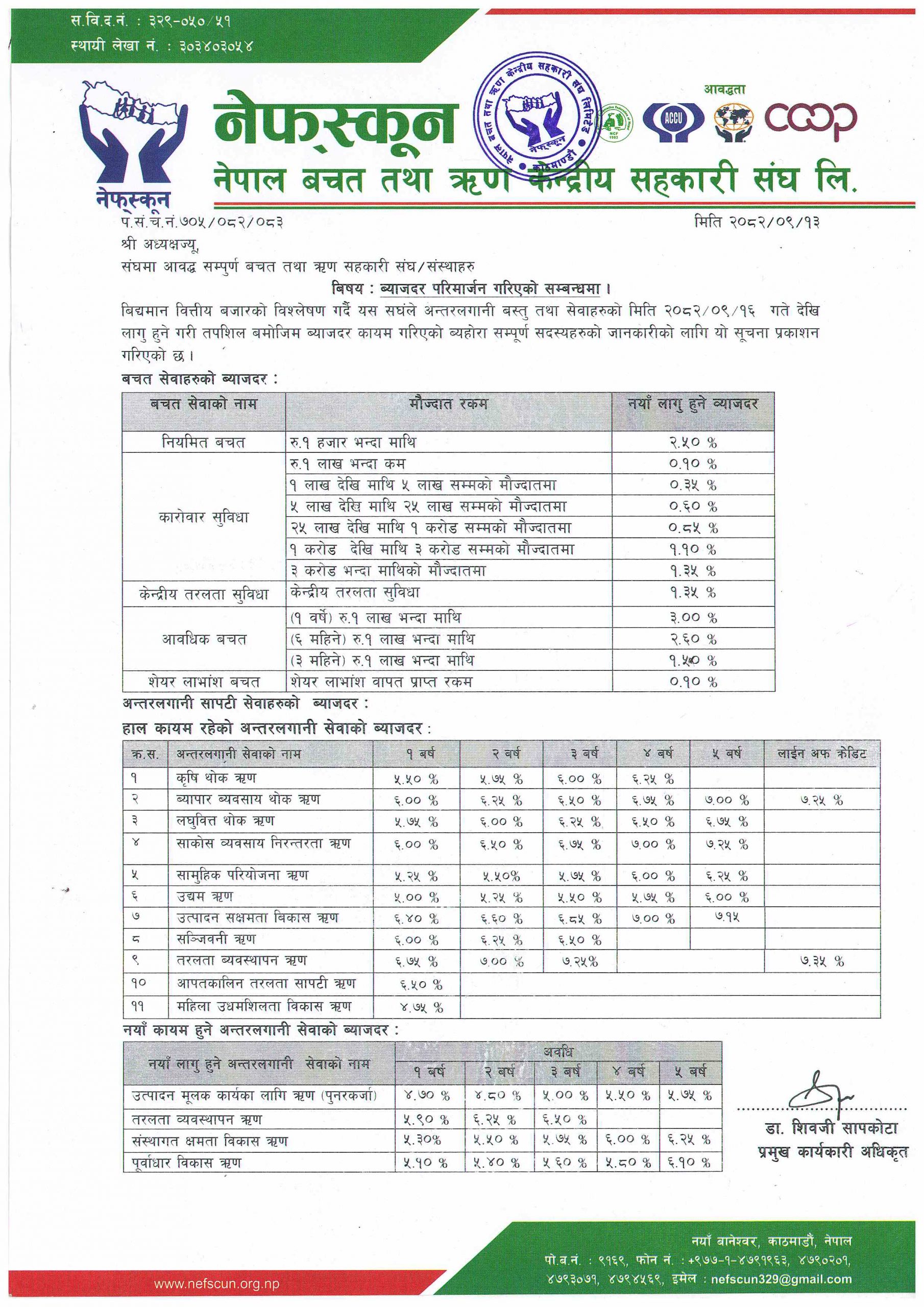Interest Rate 2082-09-13